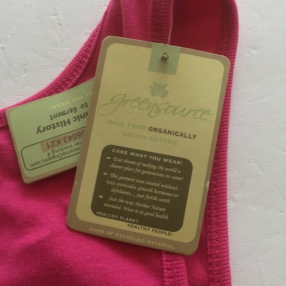 GREENSOURCE PINK EMBELLISHED TANK TOP SMALL NWT - Picture 11 of 11
